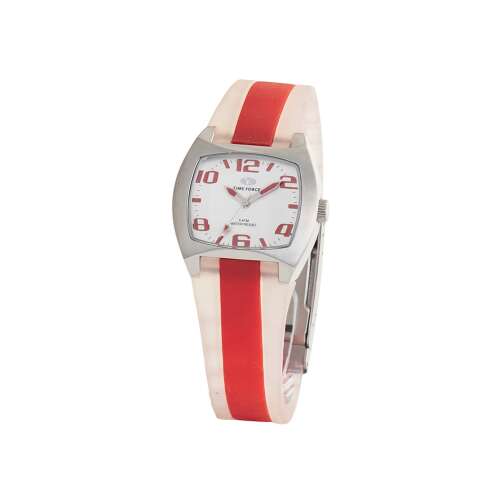 Time Force TF2253L-06 női karóra piros szilikon szíjjal - Time Force
