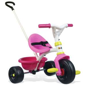 Smoby Be Fun Tricikli levehető tolókarral és kosárral #rózsaszín 39552224 Tricikli - Állítható tolókar magasság