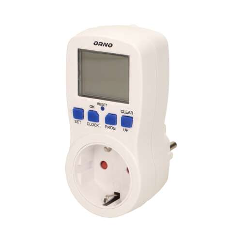Orno OR-PRE-409(GS) digital timer, white, with blue buttons