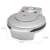Clatronic HA 3494 Waffeleisen, silber, 1200W, 18cm, Abmessungen