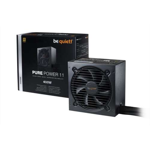 be quiet! Pure Power 11 400W 80PLUS Gold Netzteil, schwarz, Vorderansicht