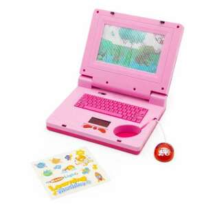Laptop roz jucărie pentru dezvoltarea abilităților cu ecran mobil și mouse - Nonbrand Jocuri interactive pentru copii