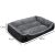 Purlov black and grey dog bed dimensions, 60x45x13cm.
