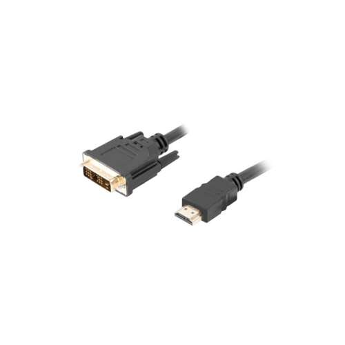 Lanberg CA-HDDV-10CC-0030-BK 3 méteres HDMI-DVI-D kábel, fekete - DVI kábel