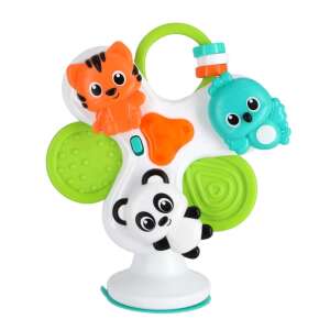 Clementoni baba állatos kézségfejlesztő malom, színes játék forgó alappal, panda, tigris és bagoly figurákkal, valamint szívókorongos talppal a biztonságos elhelyezéshez - Clementoni