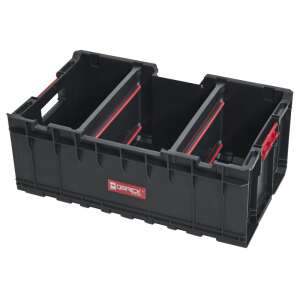 QBRICK SYSTEM ONE Szerszámosláda PLUS Werkzeugkiste mit Trennwänden, schwarz und rot - Qbrick System