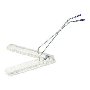 Filmop V-sweeper Trockenmopp mit 2x100cm Baumwollmopps, Metallgestell, verchromtem Stiel - Felmosó