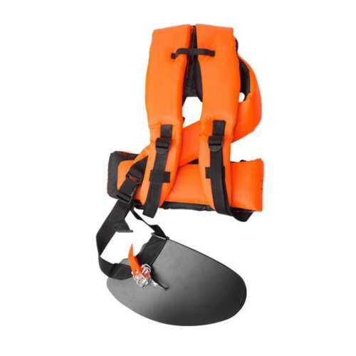 Hecht 000103 Brushcutter Harness, orange padded double shoulder strap for grass trimmer