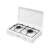 Iskra OR-201 white portable gas stove with 2 burners