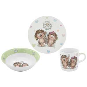 Sünis porcelán étkészlet gyerekeknek - 3 részes