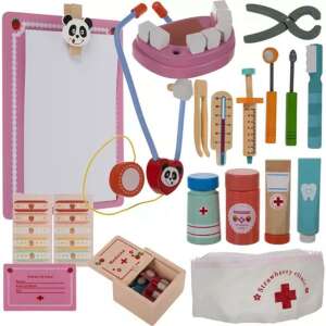 KisDoktor gyerek orvosi készlet kiegészítőkkel, orvosi táskával