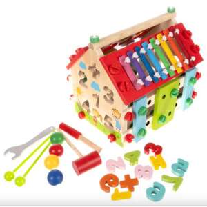 Interaktív fa házikó oktatójáték gyerekeknek