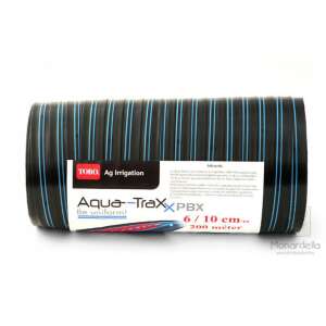 Aquatraxx 6 mil, 200 méteres csepegtető szalag, fekete kék csíkokkal, feltekerve, Toro Ag Irrigation - Toro
