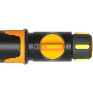 Conector pentru furtun Fiskars 9 mm (3/8) cu supapă de închidere - Accesorii irigare
