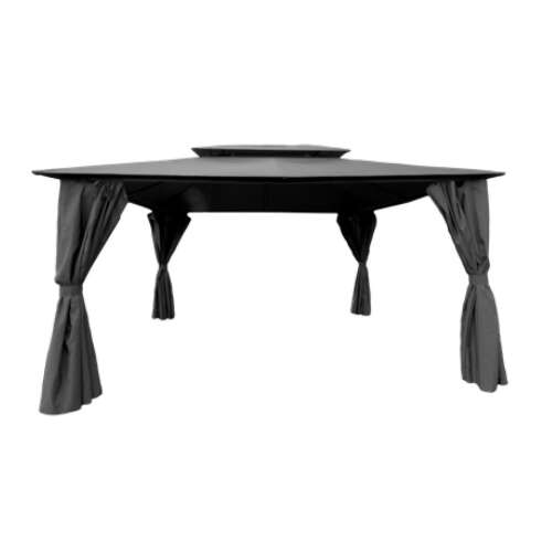 HECHT GAZEBO34 4x3m Záhradná pergola so závesmi