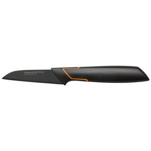 Nóż do obierania Fiskars Edge 8 cm, czarny z pomarańczową rączką