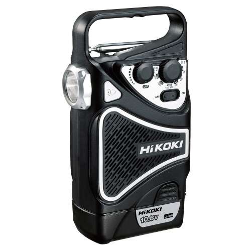 Hitachi 10.8V Li-ion akkumulátoros AM/FM rádió zseblámpával