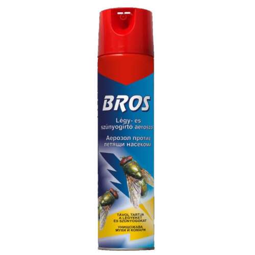 Bros Aerosol împotriva muștelor și țânțarilor 250ml, eficient împotriva muștelor și țânțarilor