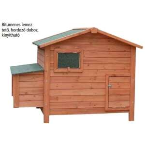 HECHT Hühnerstall mit Bitumendach, 134x90x99 cm - Viehzucht