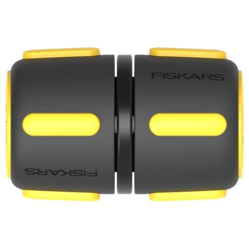 Złączka do węża Fiskars 9 mm (3/8), czarna i żółta, do łączenia węży ogrodowych