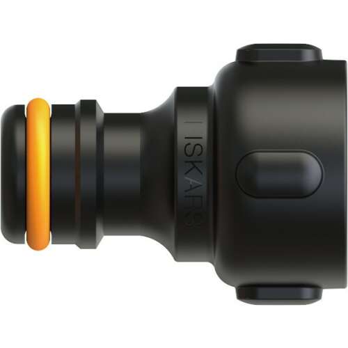 Свързващ елемент за кран Fiskars G1/2 (21 mm), черен, насипно