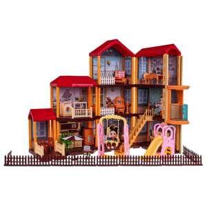 Interaktív Óriási babaház készlet 2 babával (251 elemes)