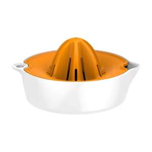 Fiskars Functional Form sokovnik za citruse, narančasta i bijela, pogled pod kutom - Fiskars