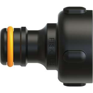 Свързващ елемент за кран Fiskars G3/4 (26,5 mm), черен, насипен - Fiskars