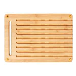 Tăbliță de tăiat pâine din bambus Fiskars Functional Form - Tocatoare de bucătărie