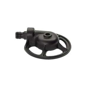 Fiskars Szektor stationary sprinkler, round, black, side view - Sprinkler and Irrigator