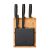 Fiskars Functional Form 5-Piece Knife Set with Bamboo Block