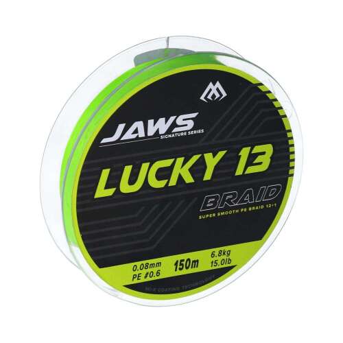 Mikado Jaws Lucky 13 Fonott Horgász Zsinór 0.18mm 150m Tekercs - Fonott zsinór
