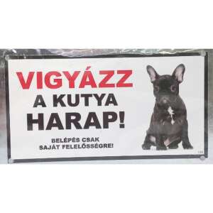 Kutyatábla -fém, (francia bulldog kölyök) 9x13cm 110140629 - Jelölés & Figyelmeztetés