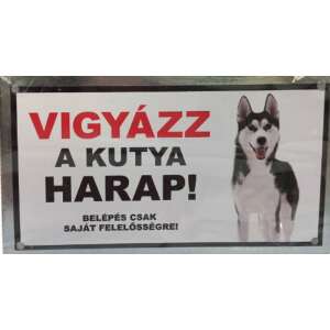 Kutyatábla - fém (husky) 9x13cm 110140903 - Jelölés & Figyelmeztetés
