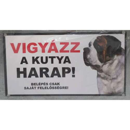 Kutyatábla - fém  (bernáthegyi fej) 9x13cm 110140972