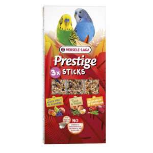 Versele Laga Prestige Sticks Tripla Rúd (gyümölcs,zöldség,virág,kakukkfű,tojás) - kiegészítő eleség hullámos papagájok részére (3db/90g) 110141026 - Madáreleség
