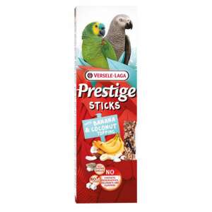 Versele Laga Prestige Sticks Dupla Rúd (banán, kókuszreszelék) - kiegészítő eleség nagypapagájok részére (2db/140g) 110141041 - Madáreleség