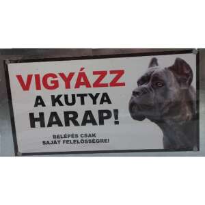 Kutyatábla - fém (cane corso fej) 9x13cm 110141059 - Jelölés & Figyelmeztetés