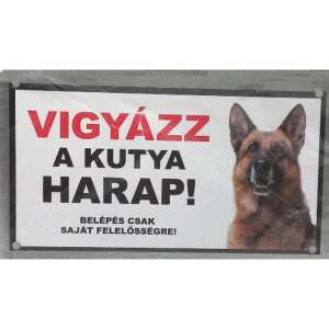 Kutyatábla - fém (németjuhász fej) 9x13 cm 110141169 - Jelölés & Figyelmeztetés