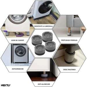 NEXTLY tampoane antivibrații exemple de utilizare: mașină de spălat, mobilier, frigider - Antialunecare și mâner