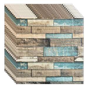 NEXTLY 3D plăci de tapet autoadezive cu aspect de cărămidă, stivă de panouri de perete - Decorațiuni