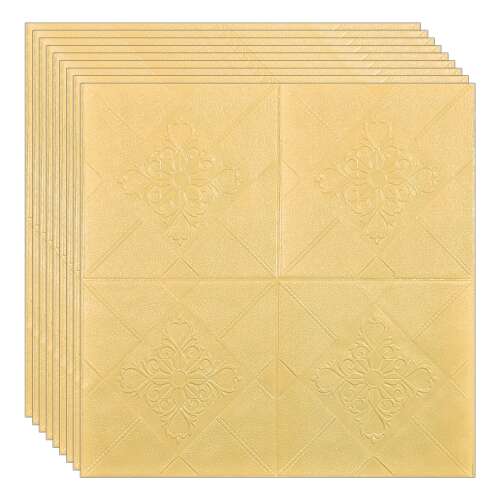 Set 30 x tapet autoadeziv 3D NEXTLY, design modern, pentru perete sau tavan, waterproof, ajustabil, adeziv puternic, usor de montat, suprafata acoperire 14.7 mp, 70x70 cm, cod 77