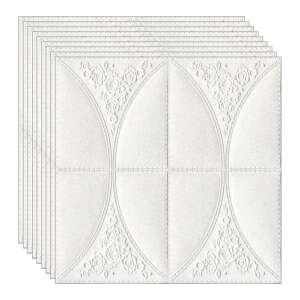 NEXTLY 3D öntapadós tapétapanel szett, virágmintás, 10 darab - Nextly