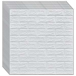 NEXTLY 3D самозалепващи се стенни панели от тухли, пакет от 10 броя - Строителство и обновяване