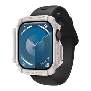Apple Watch Series 11 46mm SPIGEN RUGGED ARMOR műanyag óra keret ütésállóság BÉZS 110197860 - Spigen