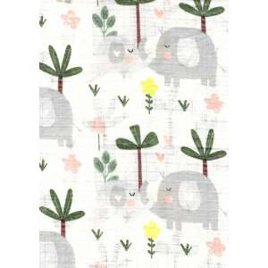 Mintás textil pelenka 1db-os - Elefánt 110225925 - Textil pelenka