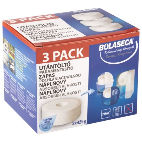 Dehumidifier refill tablets 3 x 425 g bolaseca with holes 111994921