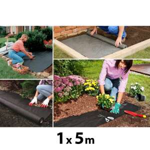 Bewello Garden of Eden gyomtakaró szövet 1x5m, kerti geotextília gyomszabályozáshoz, talajtakaró - Bewello