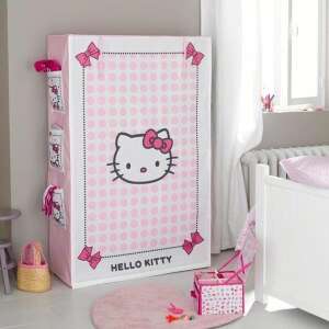 Hello Kitty textil szekrény huzat oldalzsebekkel gyerek szobába - Gyerek szekrény