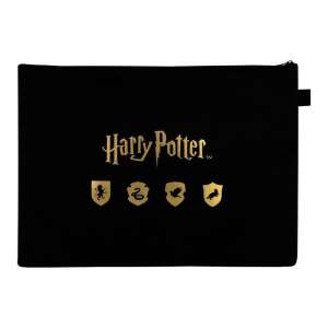 Harry Potter Studienmappe mit Hauswappen - Schwarz - Schreibwaren & Schreibmaterial